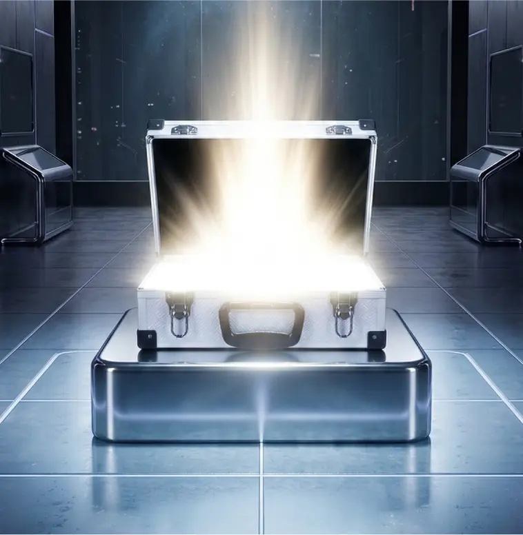 Glowing Case Enigma Briefcase